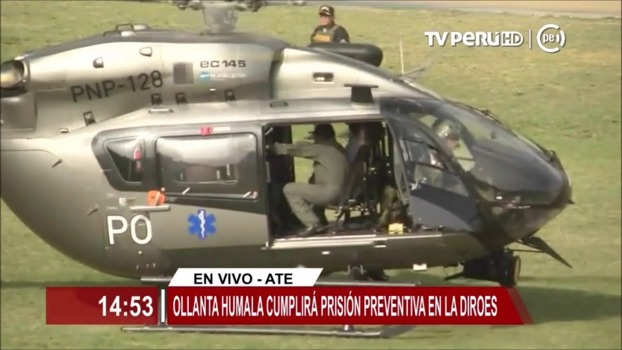 Ollanta Humala y Nadine Heredia fueron trasladados en helicópteros a sus respectivos penales