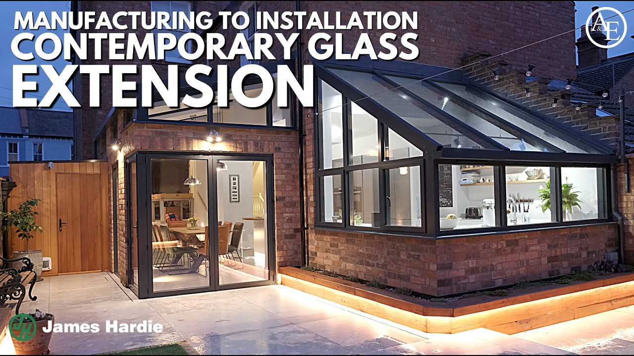 MANUFACTURING TO INSTALLATION CONTEMPORARY GLASS EXTENSION