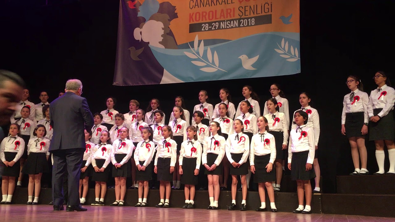 Tobav Cumhuriyet &Ccedil;ocuk Korosu, Koro Şefi: İsmail BİLEN, Eser Adı: &Ccedil;anakkale T&uuml;rk&uuml;s&uuml;...