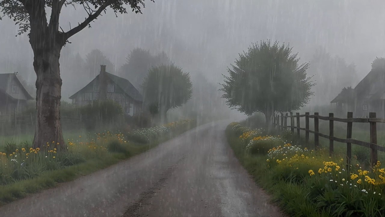 Tranquil Rainfall Sounds for Calm Nights and Mental Ease | Gentle Rain Ambience