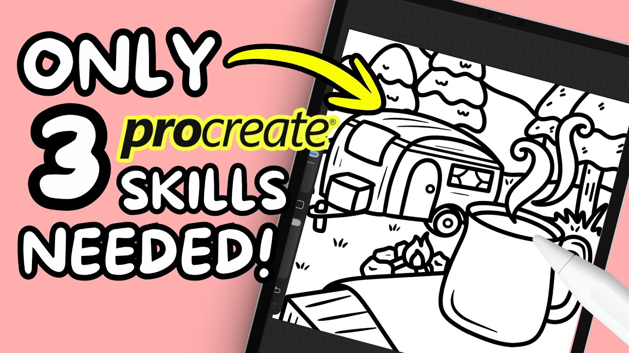 Единственные навыки Procreate, которые вам понадобятся для создания раскрасок