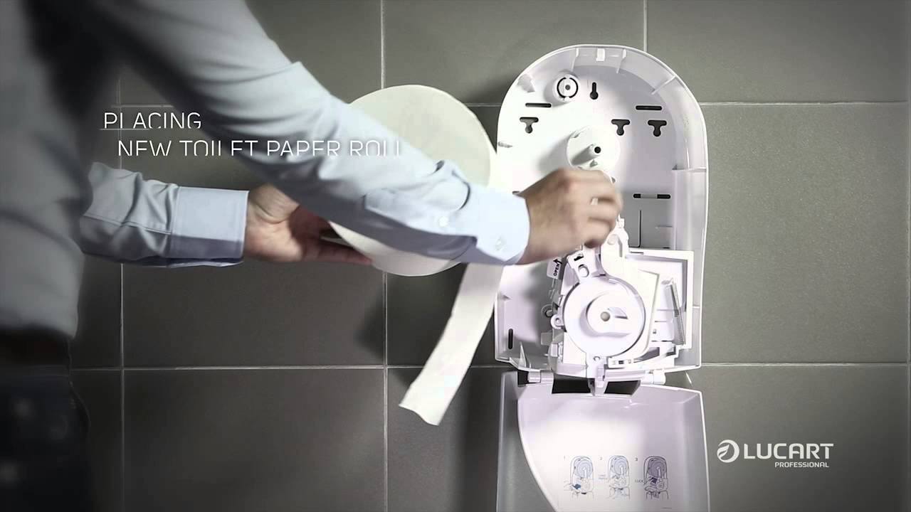 How to install the Lucart Identity dispenser for toilet papier (toiletpapier dispenser)