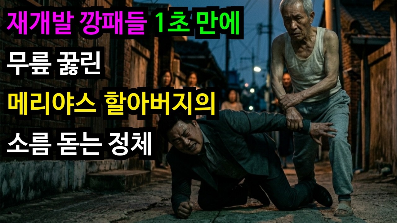 재개발 깡패들 1초 만에 무릎 꿇린 메리야스 할아버지의 소름 돋는 정체│시니어사연│권선징악│참교육