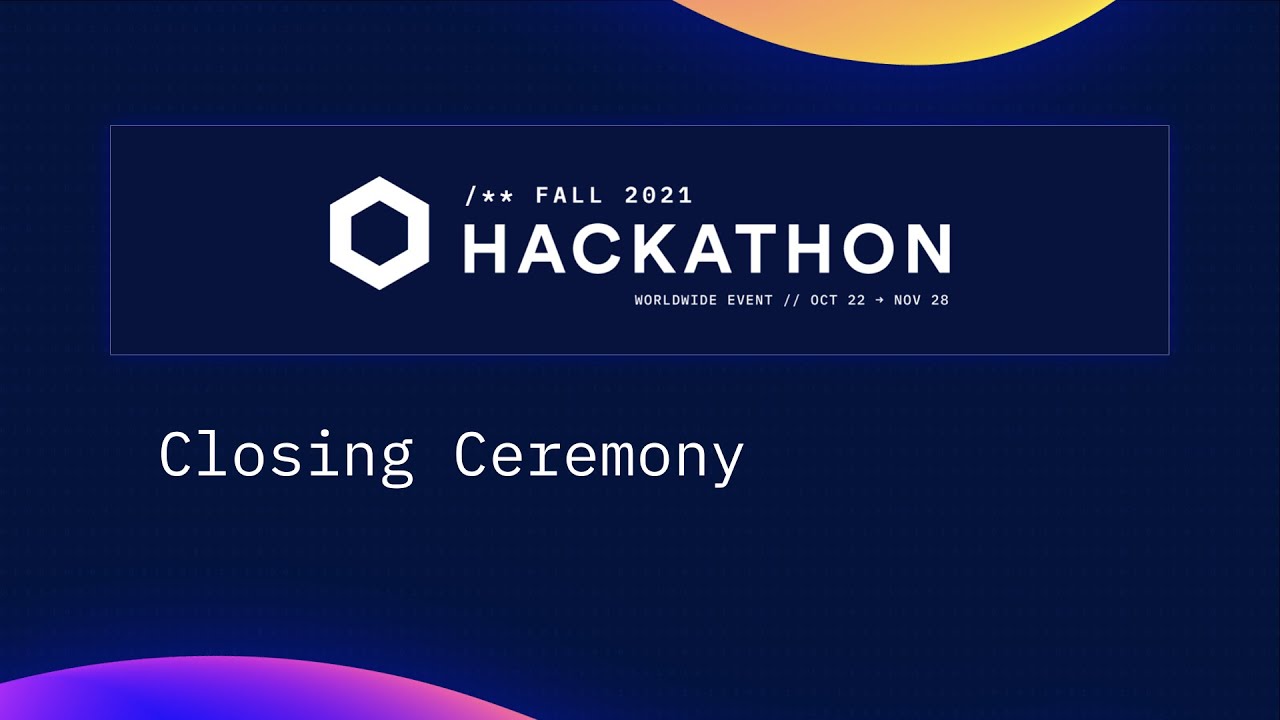 Chainlink Hackathon | Closing Ceremony