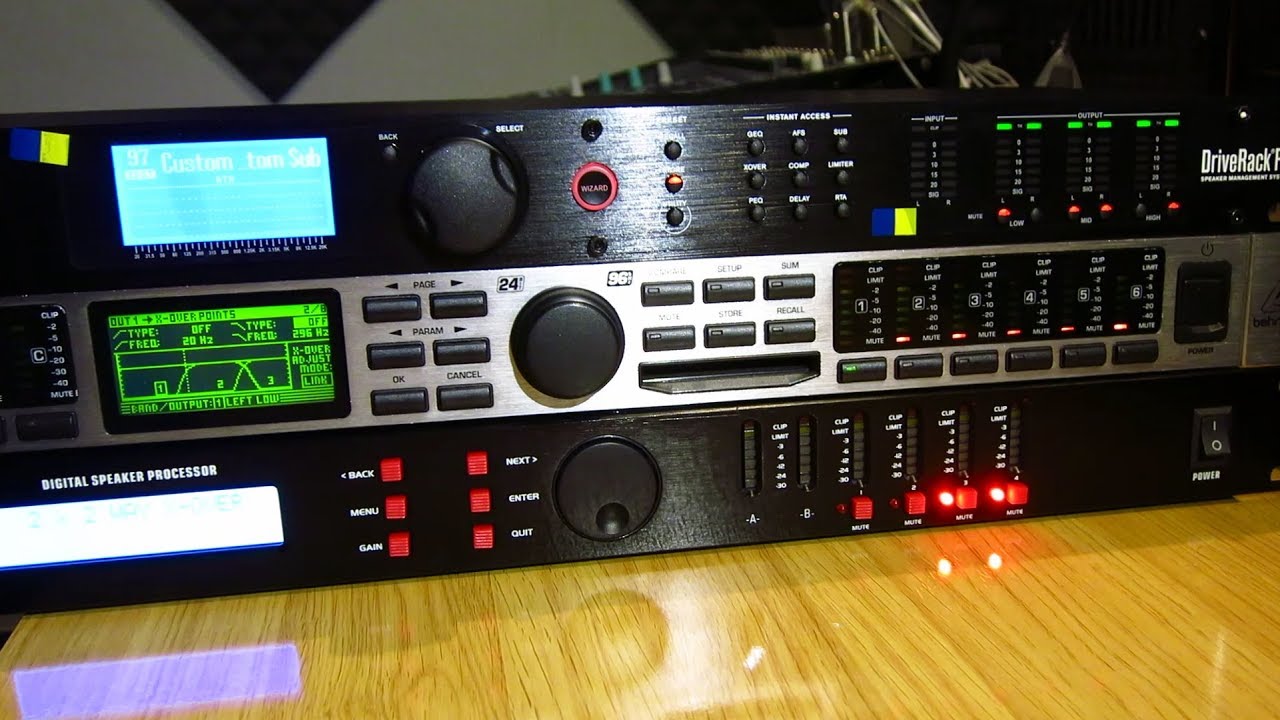 PROCESADORES DE SISTEMAS DE AUDIO - COMPARATIVA DCX ULTRADRIVE PRO, dbx PA2 y t.racks DS 2/4