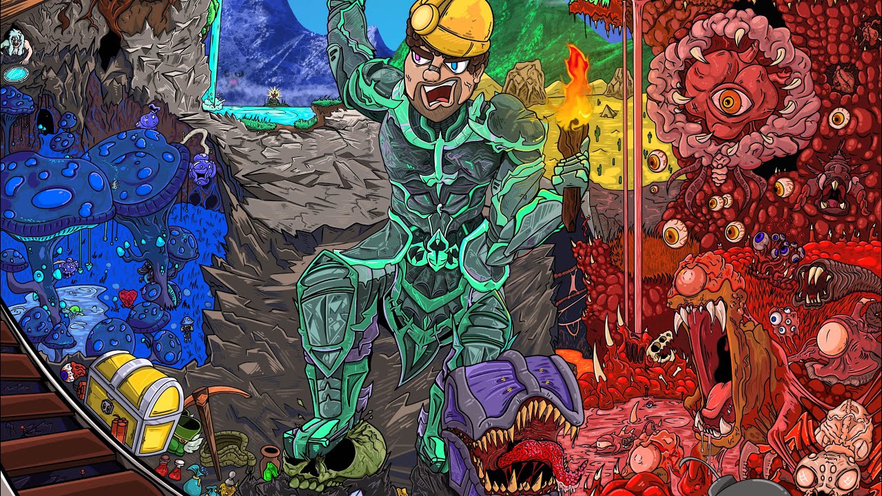 Terraria Merch Fanart Behind the Scenes (For ButchX3 o7)