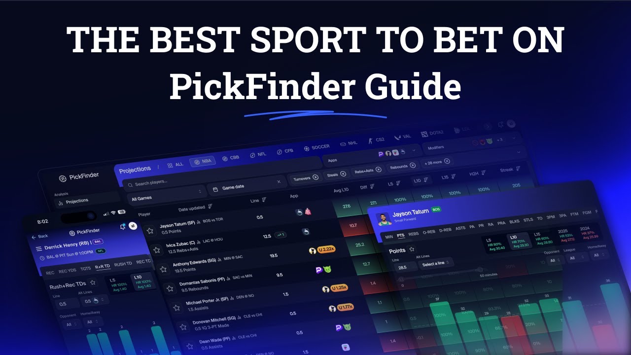 THE BEST SPORT TO BET ON | PickFinder Research Guide for Parlays and Player Props