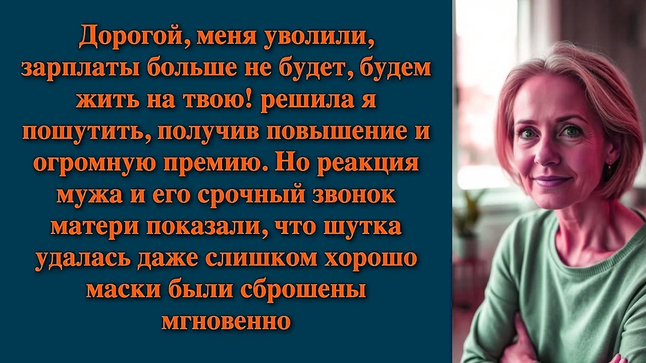 Дорогой, меня уволили, зарплаты больше не будет, будем жить на твою! решила я пошутить, получив