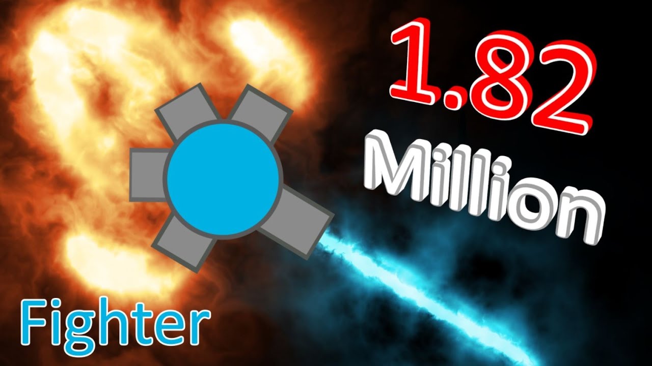 Diep.io - Fighter turnaround | 1.82 million (New achievements)