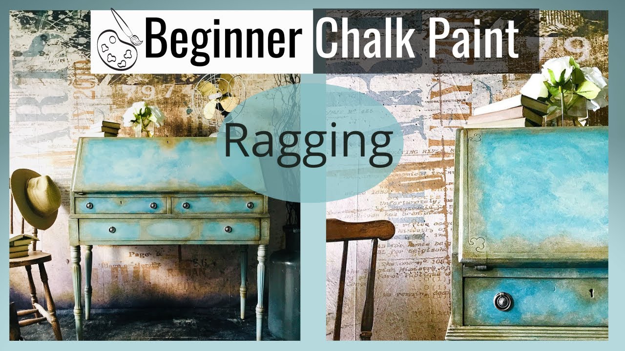 How to Chalk Paint a Ragging effect for a Vintage Old World look using Annie Sloan’s chalk paint
