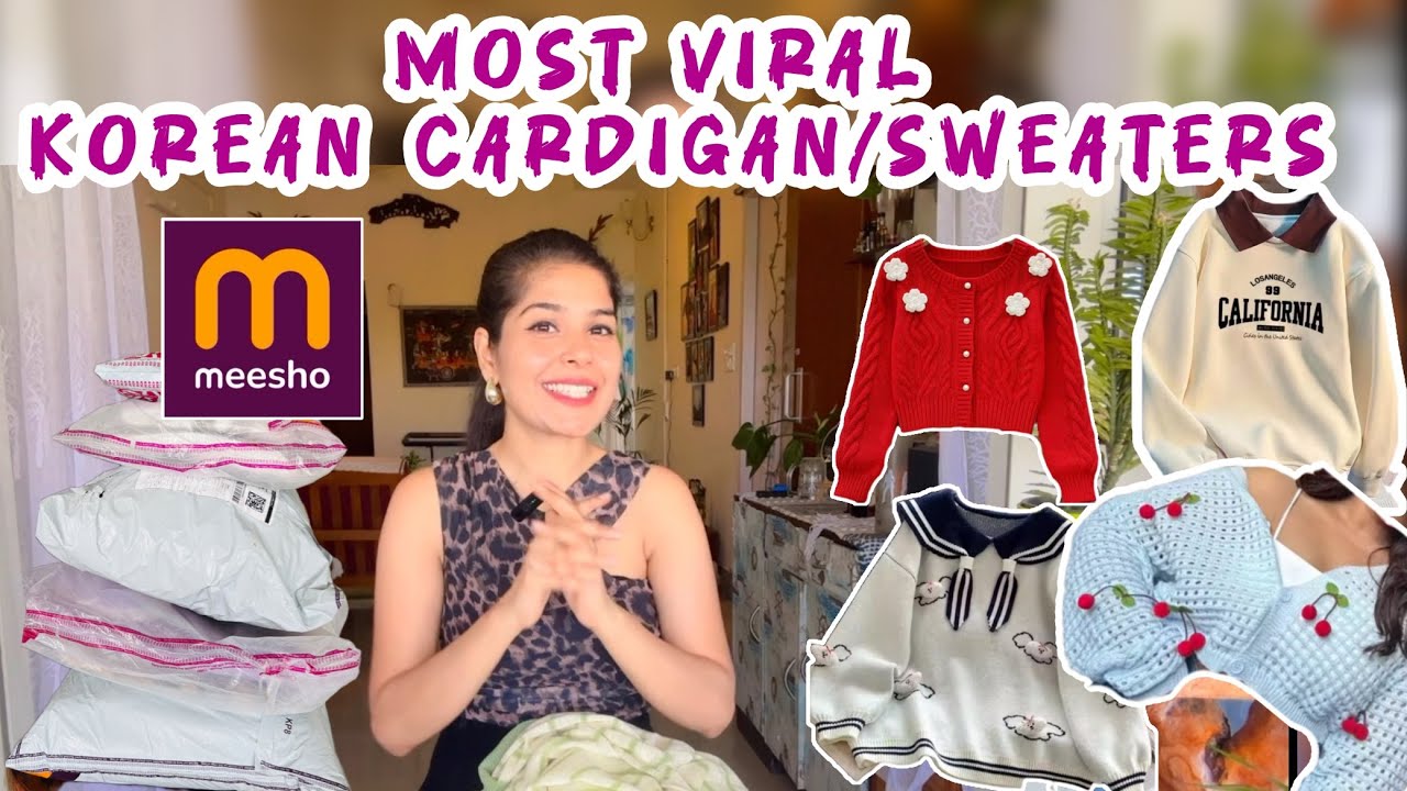 Meesho Viral Winter Wear For Women | Trendy Sweater/Cardigan Haul | MEESHO haul 