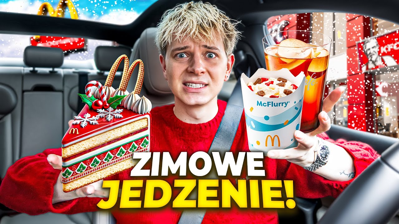 TESTUJĘ ZIMOWE NOWOŚCI W MENU Z FAST FOODÓW 🎄😱 | Dominik Rupiński