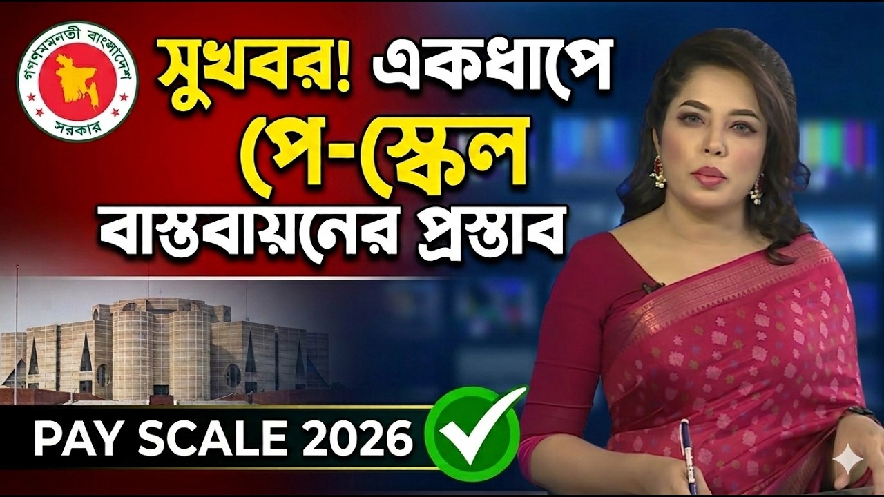 সুখবর_ একধাপে পে-স্কেল বাস্তবায়নের প্রস্তাব I Pay scale 2026 update news today