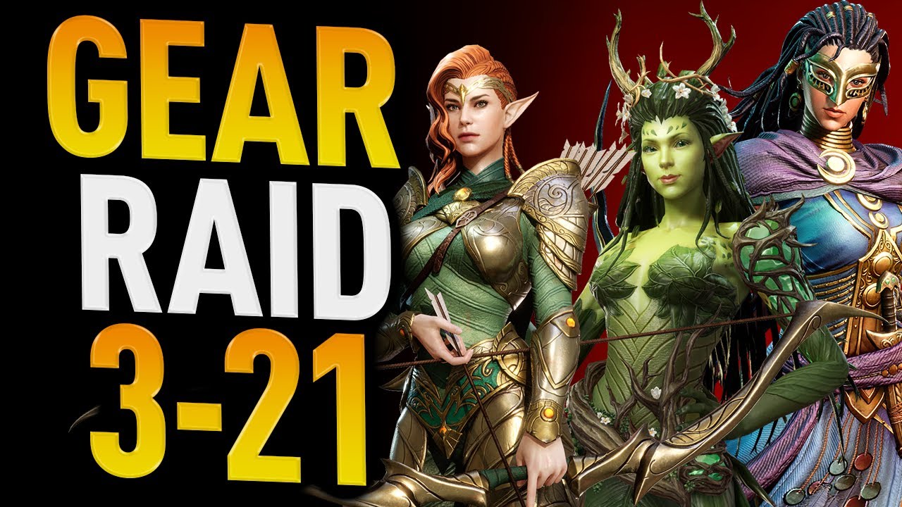 GEAR RAID 3-21 DONE! IDRIL WAS MVP! FULL SHOWCASE - Watcher of Realms