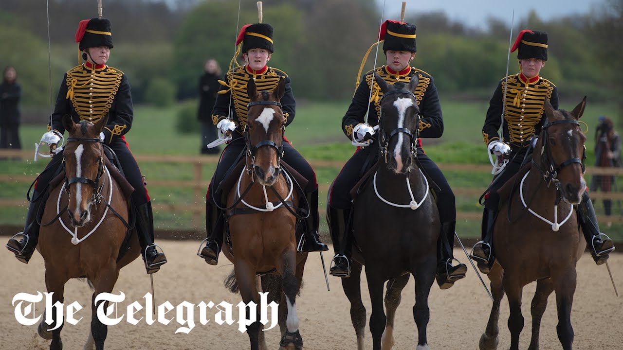 King's Troop prepares historic six-gun salute for the Coronation