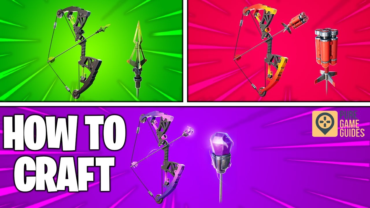 How To Craft a Mechanical Bow, Mechanical Explosive Bow, and a Mechanical Shockwave Bow in Fortnite