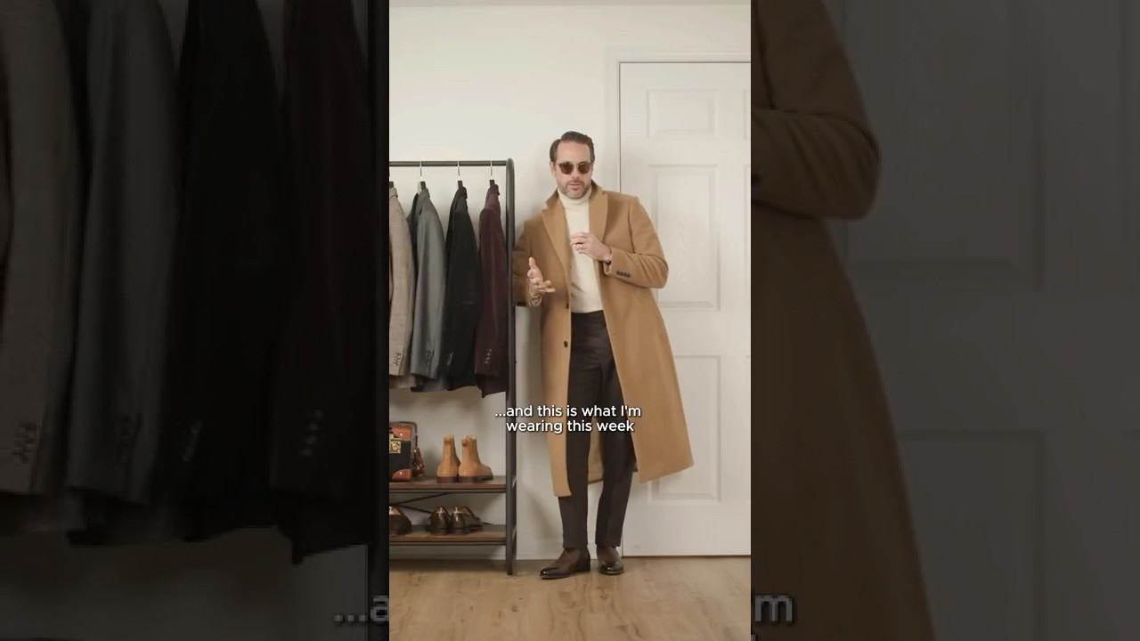 Tonal Outfit Idea With Long Camel Coat
