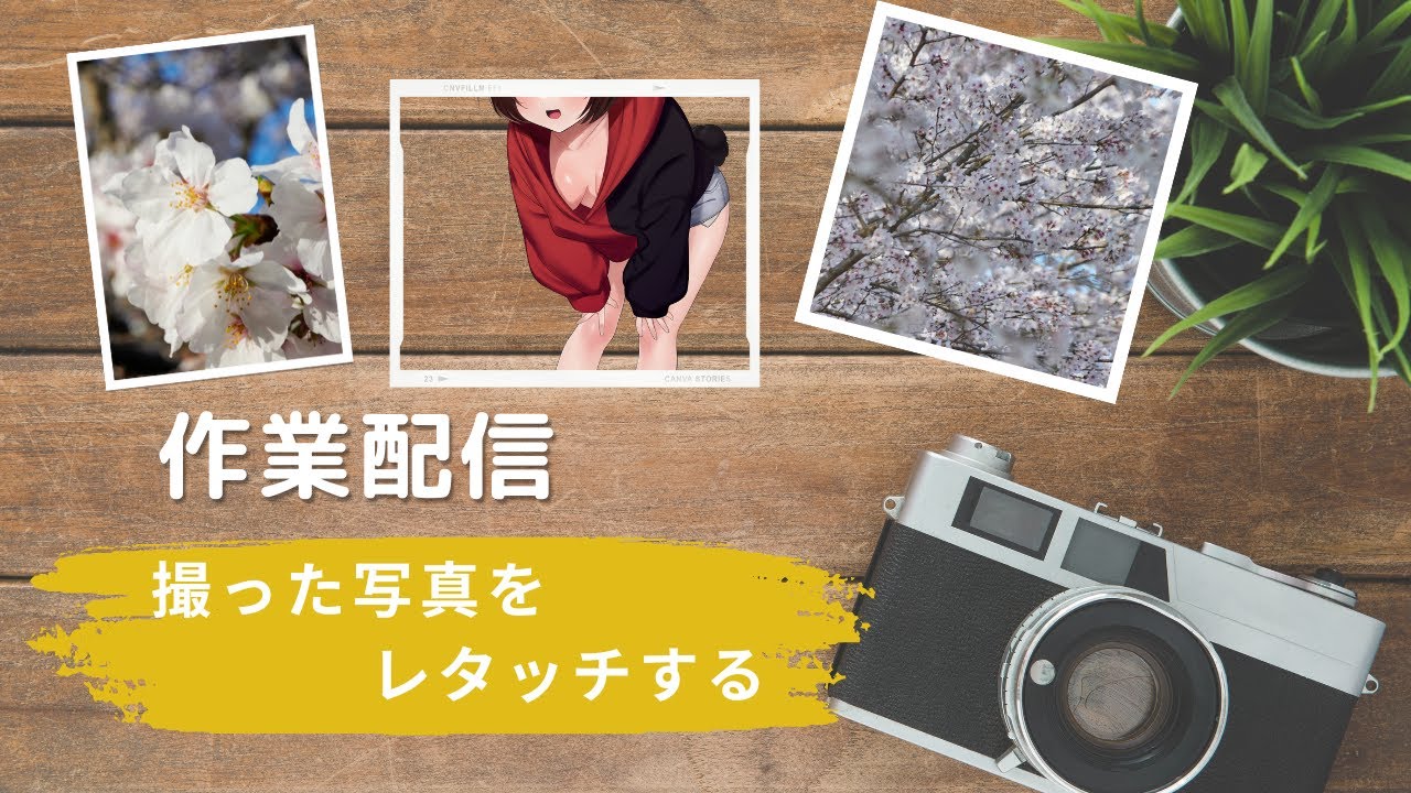 【雑談配信】【作業配信】お出かけした時の写真をレタッチする配信♪