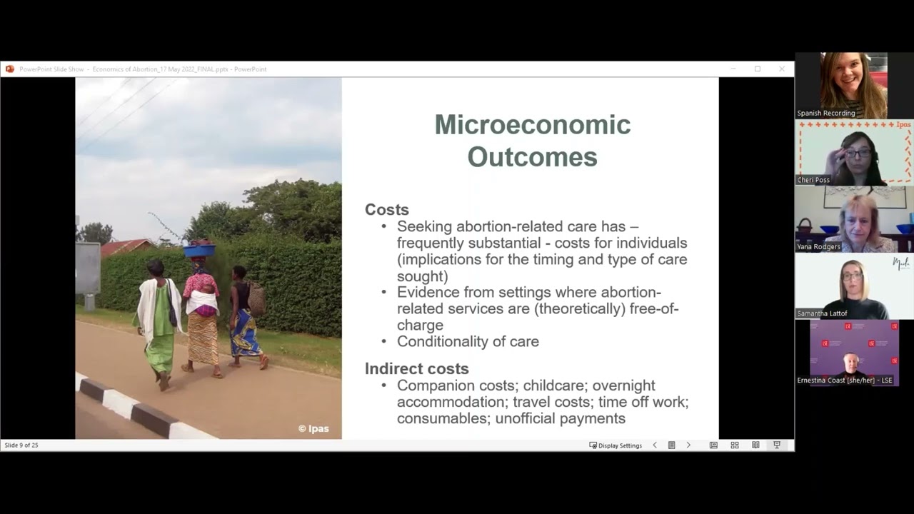 Economics of Abortion Collection Webinar (Spanish)