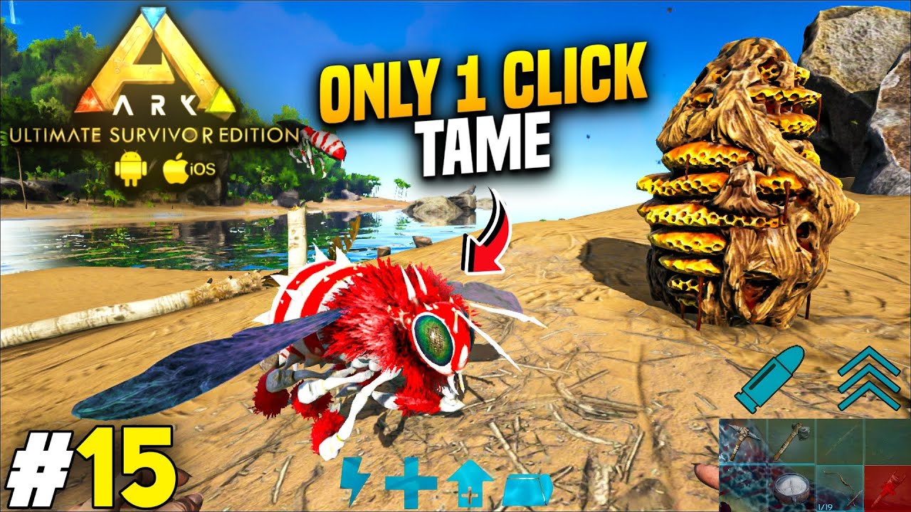 HOW TO TAME GIANT QUEEN👑BEE🐝 ARK MOBILE UNLIMITED EDITION