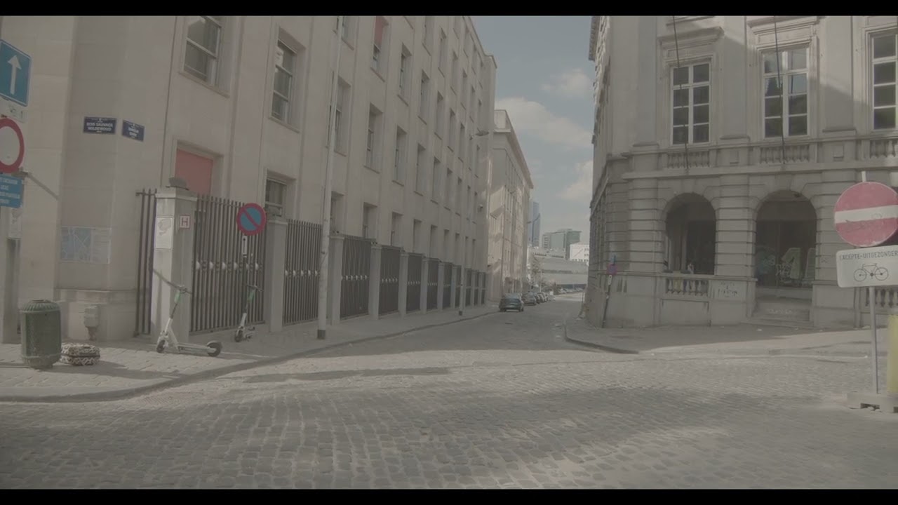 Empty Brussels street - 60 fps Cinema 4K BMPCC4K footage | 12 bit BRAW (Dolby Vision Ready)