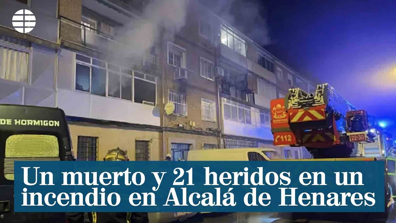 Un muerto y 21 heridos, dos graves, en un incendio en Alcalá de Henares