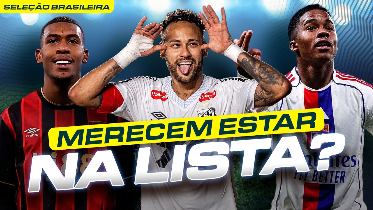 CONVOCAÇÃO: Endrick, Rayan, Neymar… Quem REALMENTE merece estar na próxima lista da Seleção?