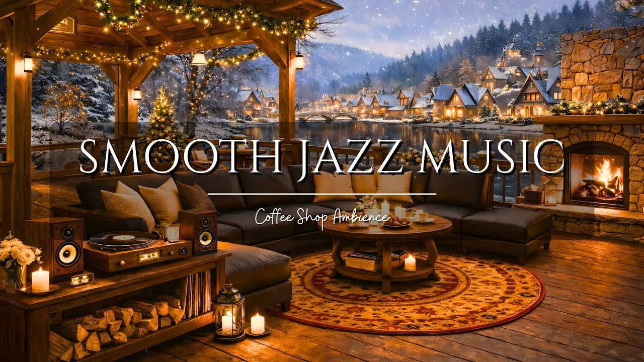 Cozy Winter Jazz ⛄ Fireplace Ambience to Relax