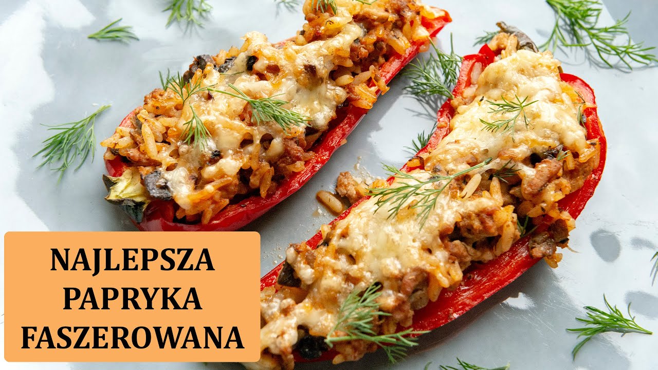 🫑 Papryka faszerowana mięsem mielonym, ryżem i pieczarkami 🌶