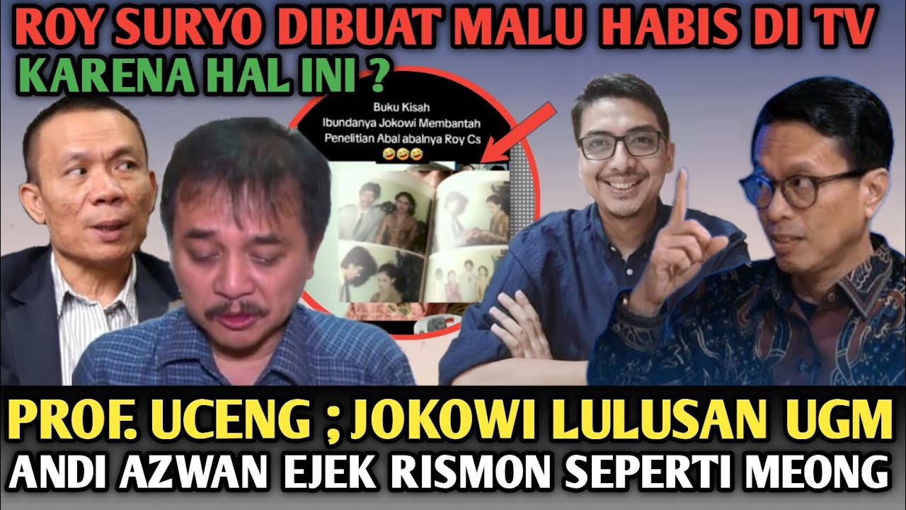 ROY SURYO DIBUAT MALU DI TV, ANDI AZWAN EJEK RISMON SEPERTI 