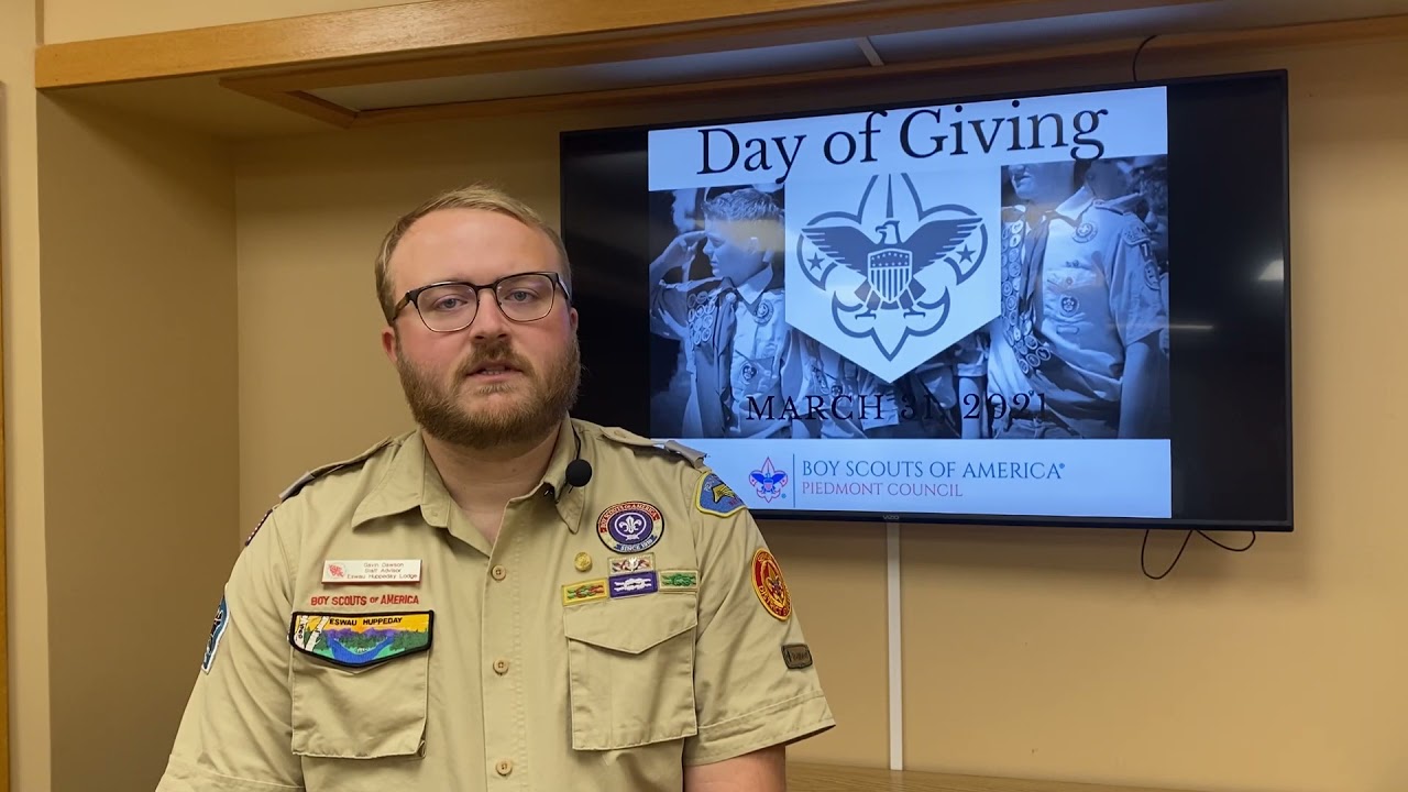 Gavin Dawson - Day of Giving 2021 - Piedmont Council Friends of Scouting Kickoff 2021