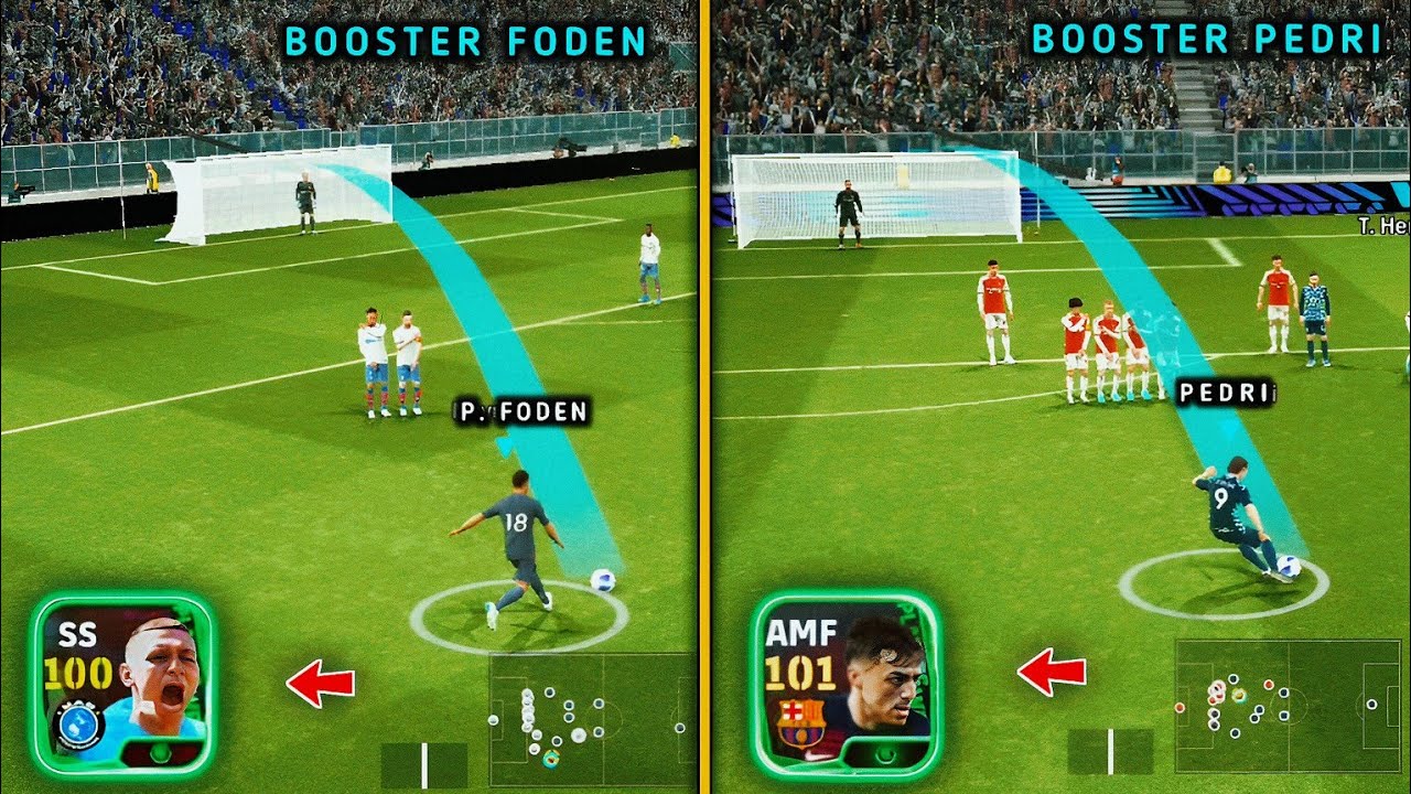 Potw Booster Pedri vs Booster Foden 🔥 | eFootball 24