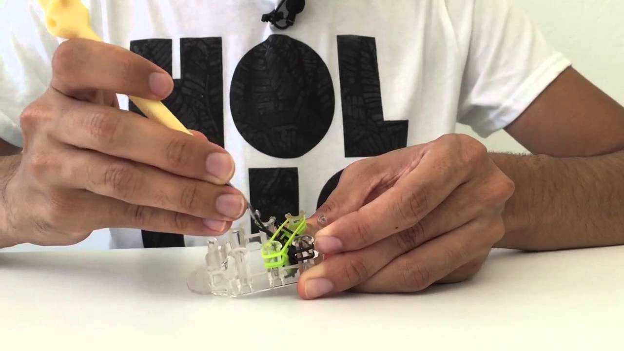 Como fazer pulseiras de elástico Triple Falsa #LoomBands (Brasil)