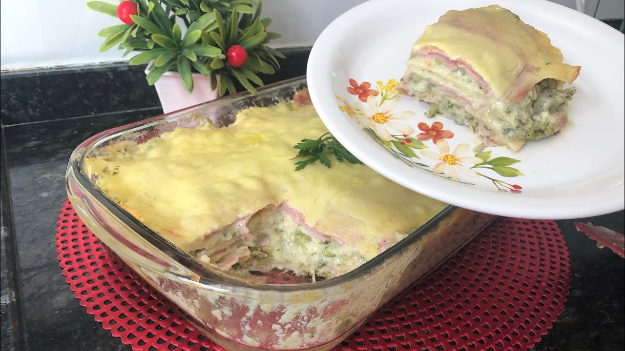 LASANHA DE PANQUECAS E BRÓCOLIS!!! RECEITINHAS COM AMOR