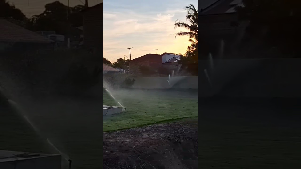 irriga&ccedil;&atilde;o residencial com 100% aspersor sentorial 💦