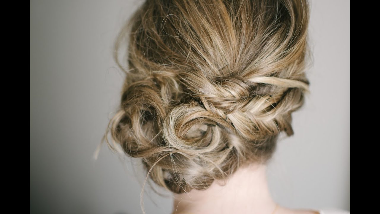 The Fishtail Twist Updo Hair Tutorial