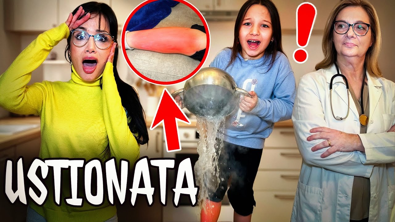 SPAVENTO:EMILY SI USTIONA CON L’ACQUA BOLLENTE ! Chiamiamo subito la guardia medica.