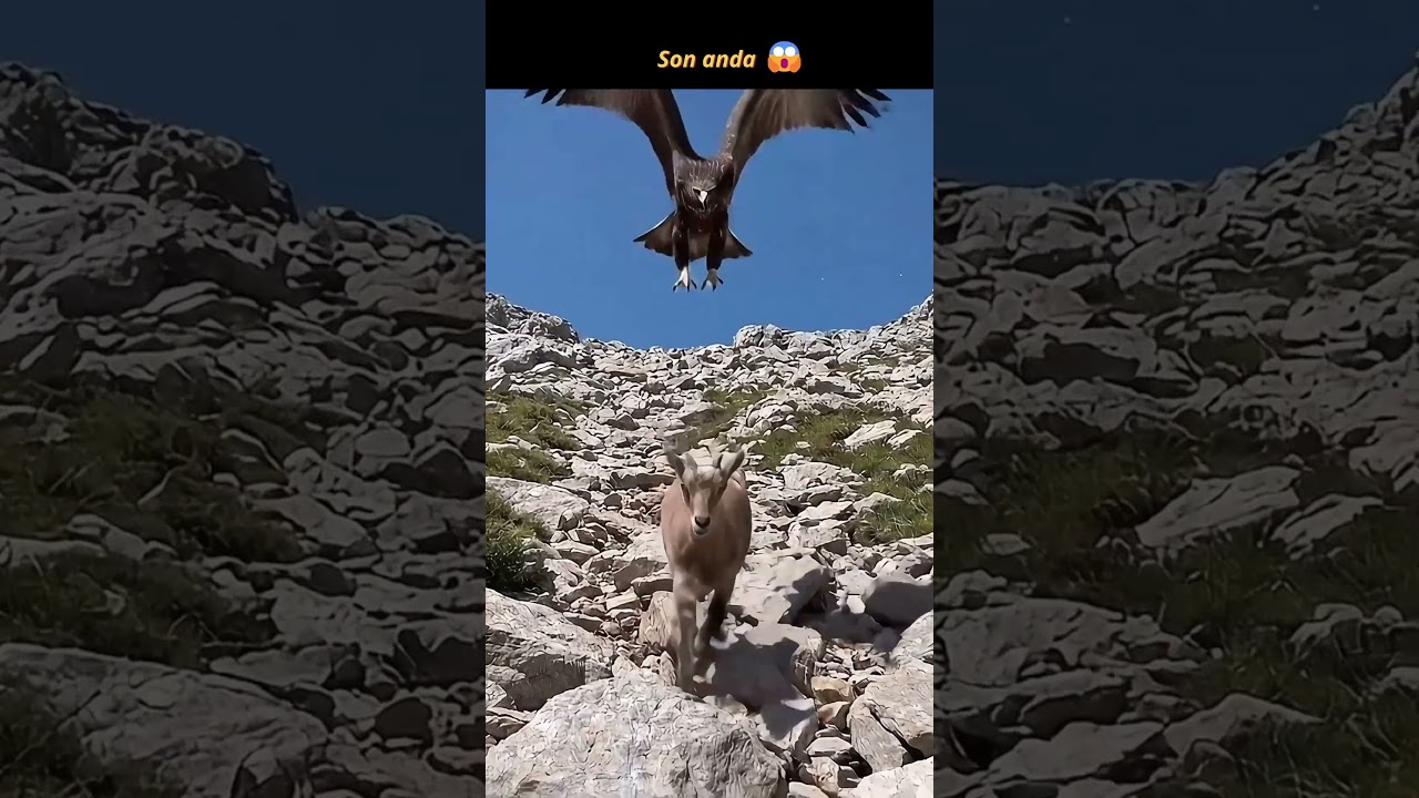 T&uuml;rkiye Dağlarında Yavru Dağ Ke&ccedil;isi ve Kartalın Nefes Kesen M&uuml;cadelesi