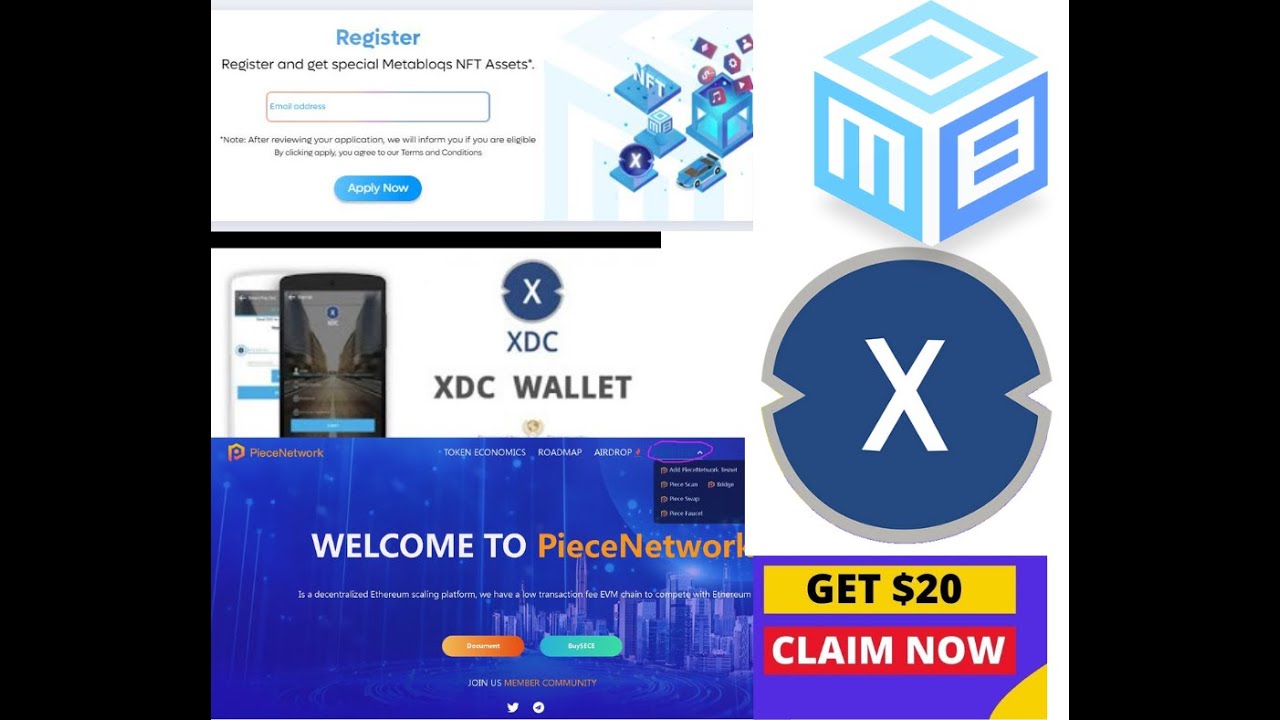 New airdrop | metabloqs airdrop | XDC wallet airdrop | piece network | 20$ instant airdrop