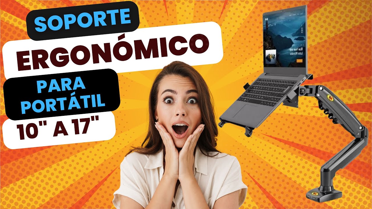 🟢 Soporte ERGON&Oacute;MICO 📐 para Port&aacute;til de 10&rdquo; a 17&rdquo; NB F80 + FP2