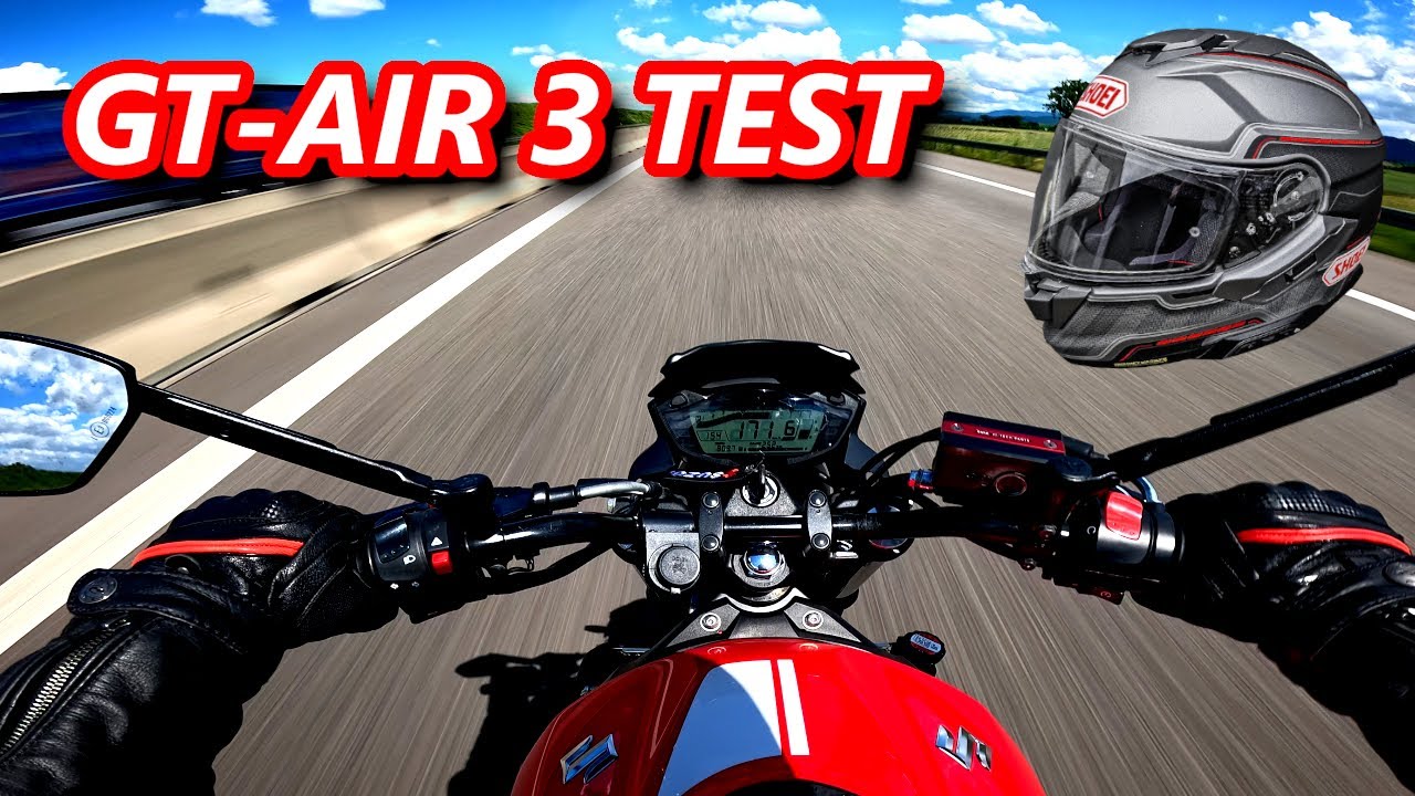 SHOEI GT-AIR 3 AUTOBAHN TEST/ Suzuki SV650