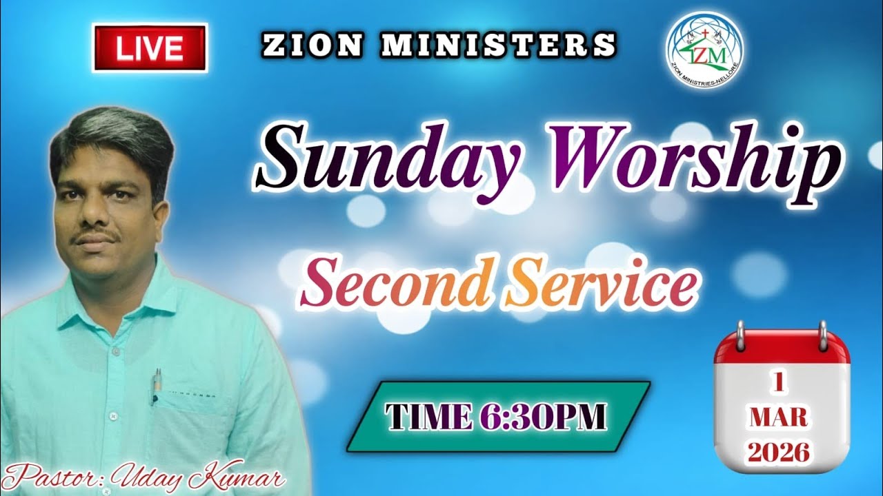 𝒁𝒊𝒐𝒏 prayer house 2nd service is  live #worship 