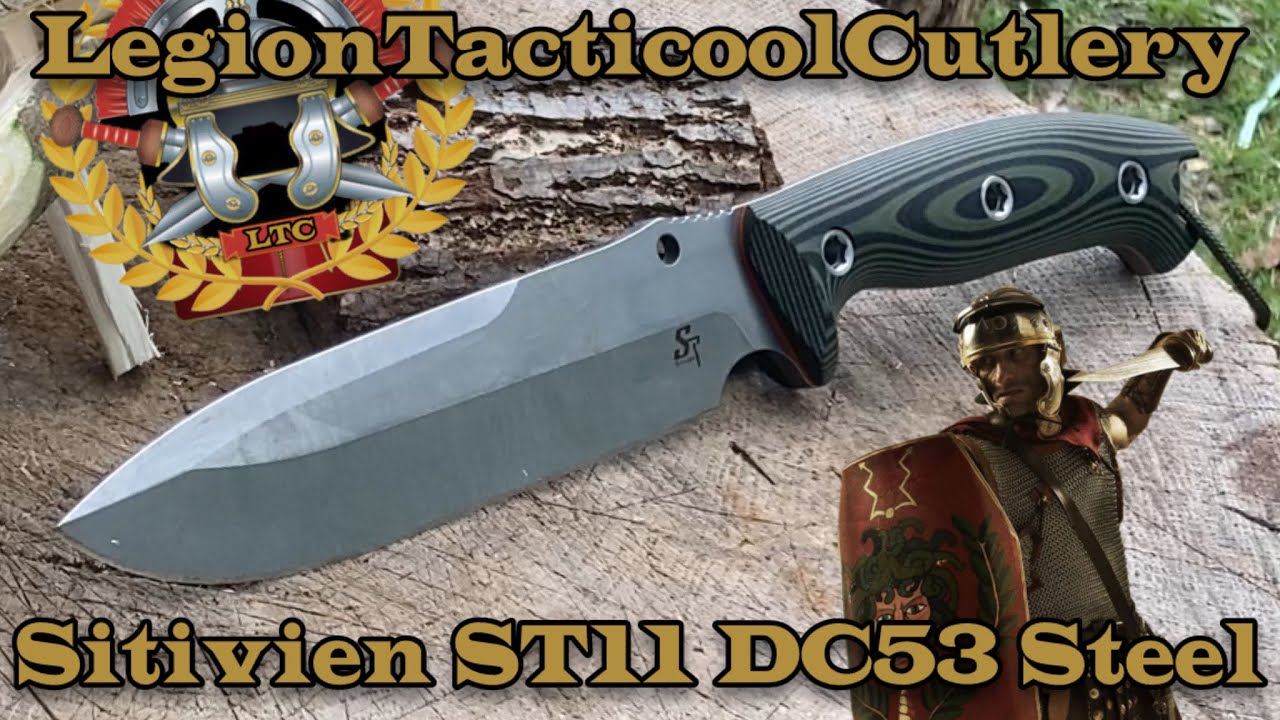 Sitivien ST11 Drop point blade in a DC53 steel. #bushcraft #huntingknife #edc #hiking #knife #blade