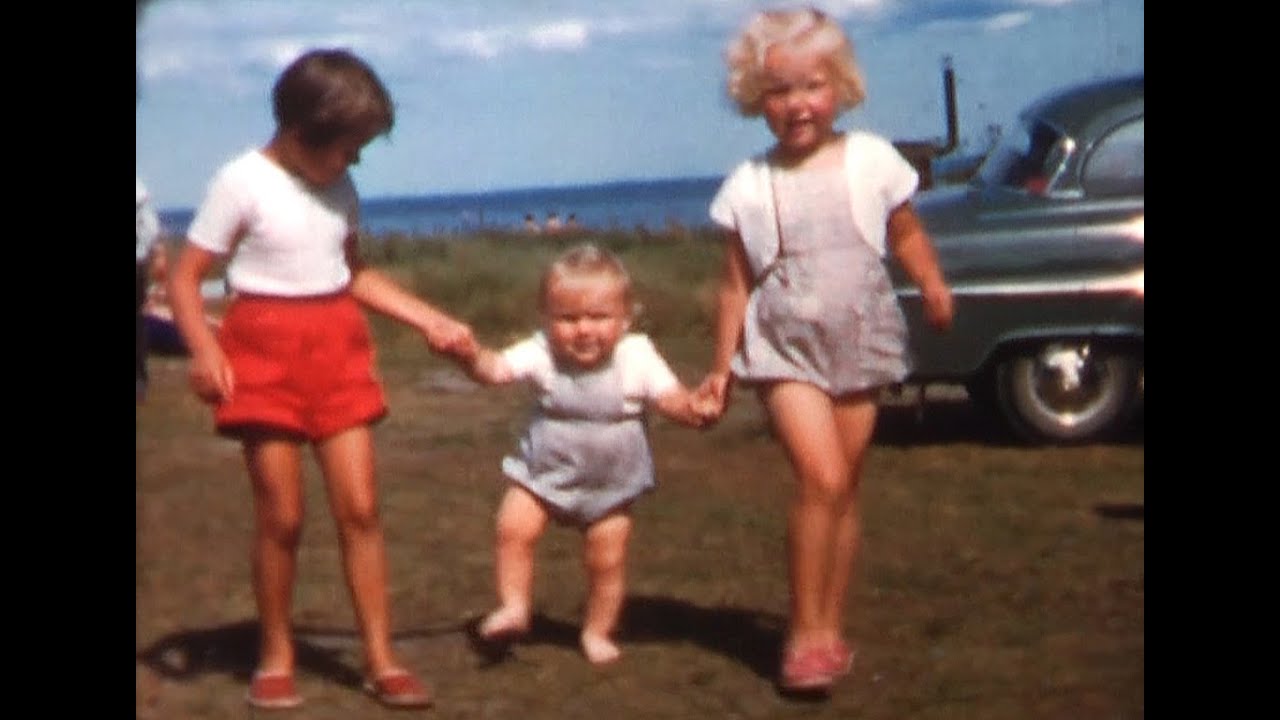 video from 1957 people in Sweden, Kalmar, Öland, Vitasand mm