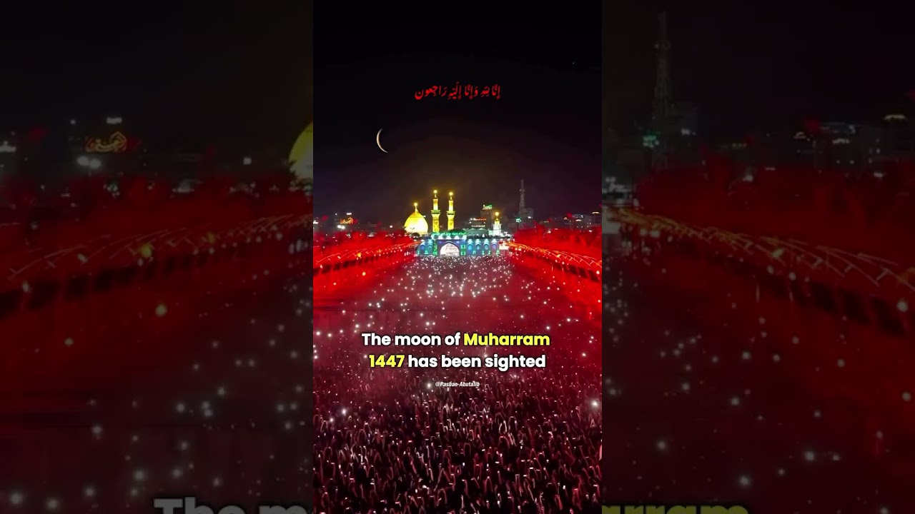 O' the moon of Muharram go back, seeing you makes the heart of Zainab (sa) restless#muharram #moon