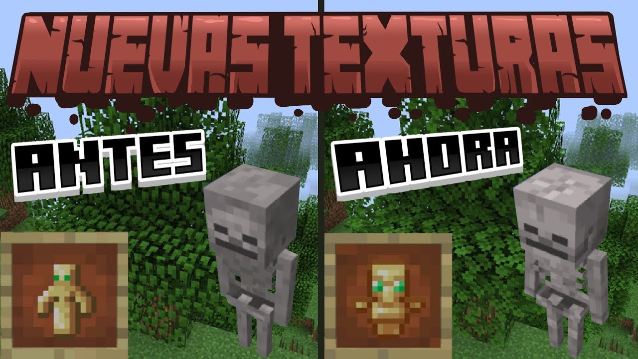 Las Nuevas Texturas OFICIALES de Minecraft
