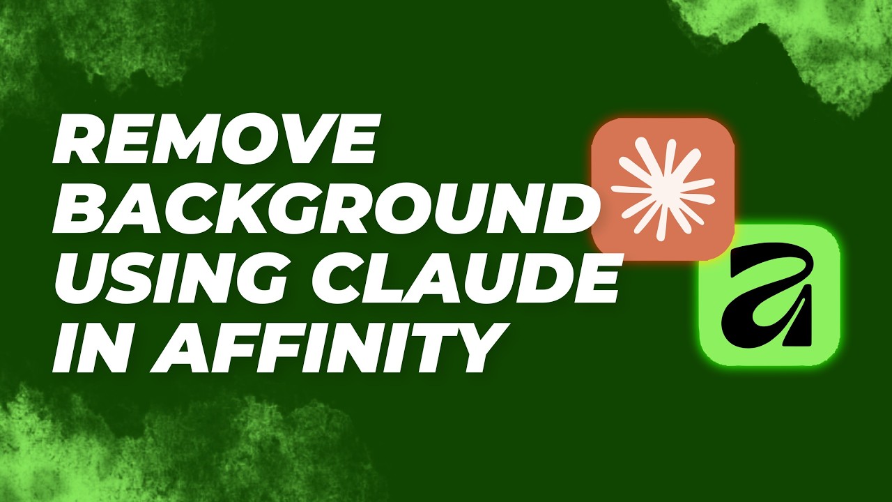 Claude AI автоматизирует удаление фона в Affinity Photo.