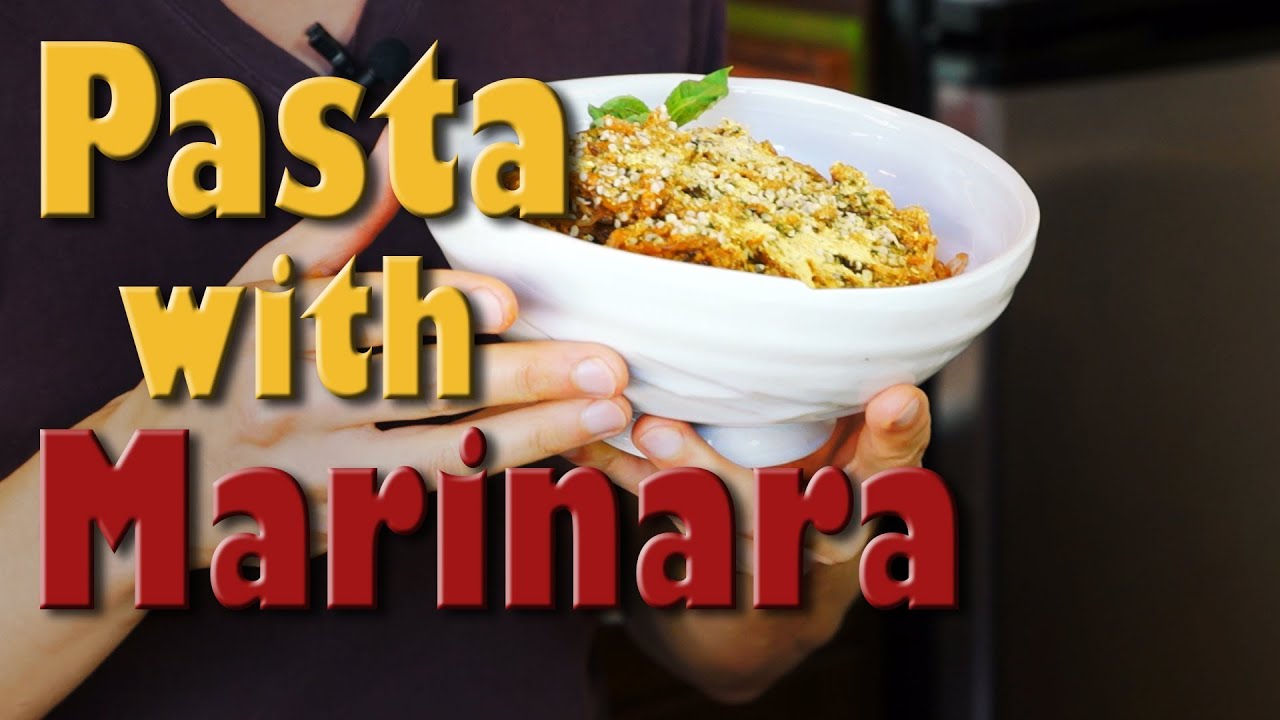 Kelp Noodle Pasta with Marinara Sauce: Raw Vegan Recipe