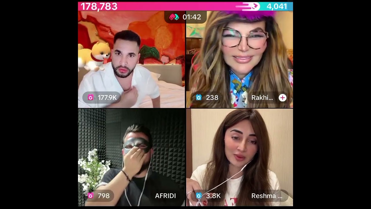 Waliullah very funny tik tok live with Jerry and Reshma #rakhi sawan