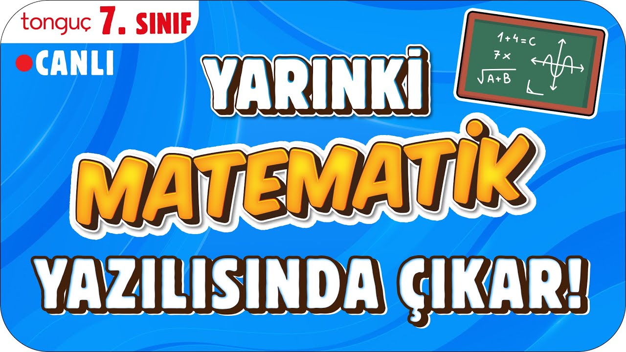 YARINKİ MATEMATİK SINAVINDA ÇIKAR! ✍🏻 7. SINIF #2025